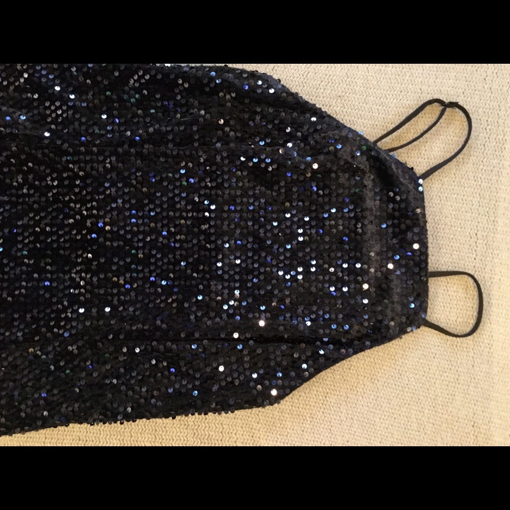 Little black sequence dress from Express